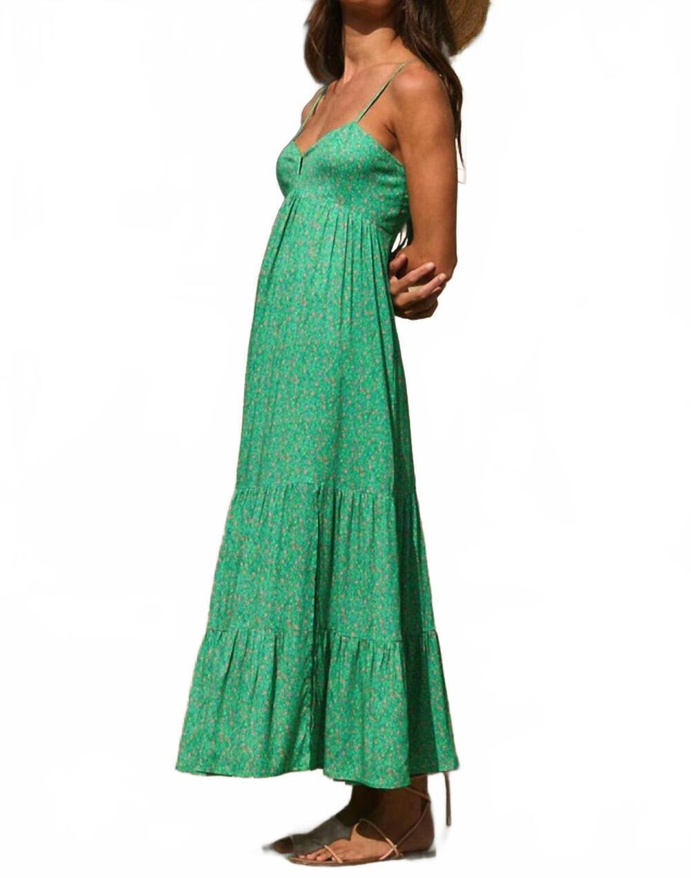 NEW SALTWATER LUXE seren midi dress in jade